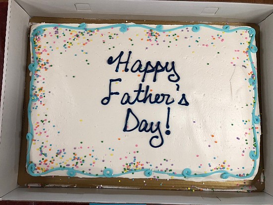 Cake for Fathers Day at Coffee Hour