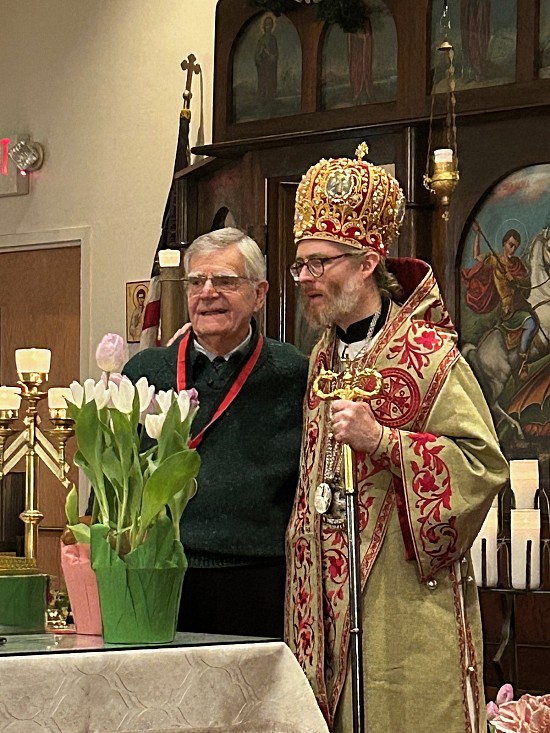 Bill Kovachi and Bishop Nikodhim